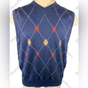 Sette Ponti Argyle Sweater Vest Men’s XL